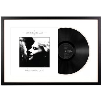 Framed John Farnham Whispering Jack Vinyl Album Art