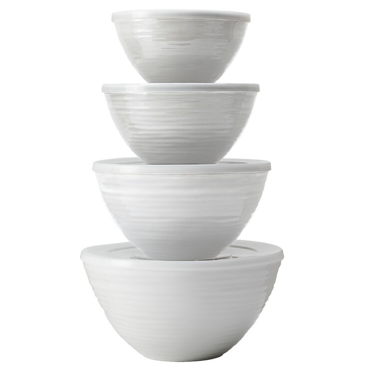 Ombre Mixing Bowls With Lids 4 Piece Set