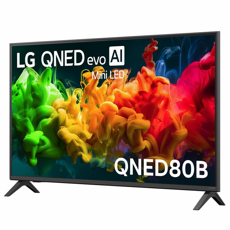 LG 43 Inch QNED80B EVO AI MINI LED 4K Smart TV 43QNED80BSA