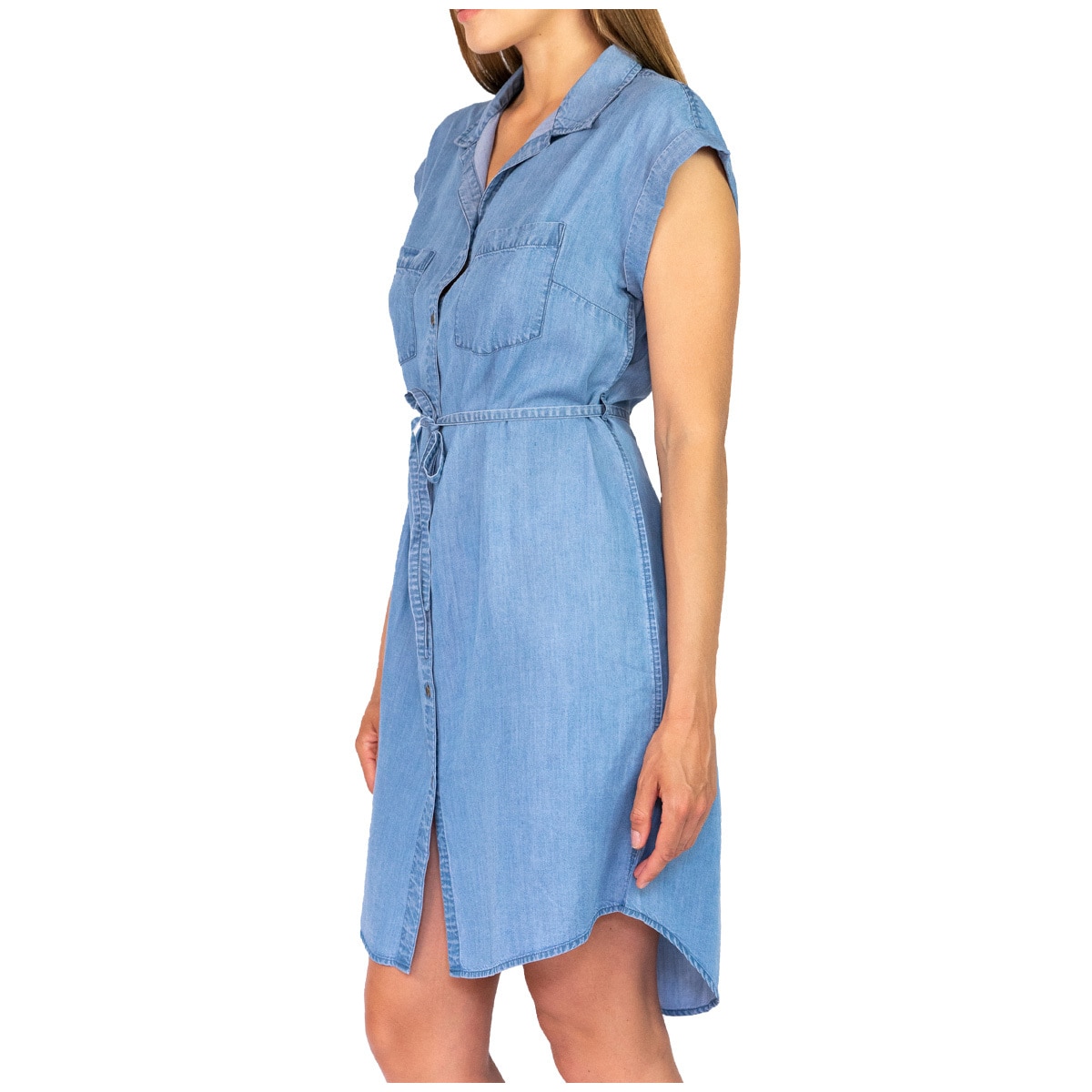 JACH's Women's Tencel Dress - Light Denim