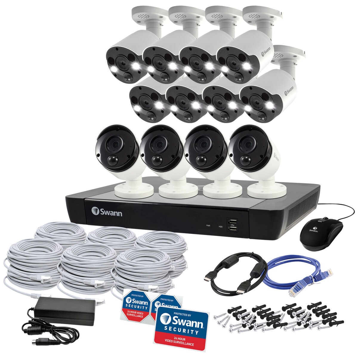 Swann 12 Camera 16 Channel 4K Ultra HD DVR Security Syste...