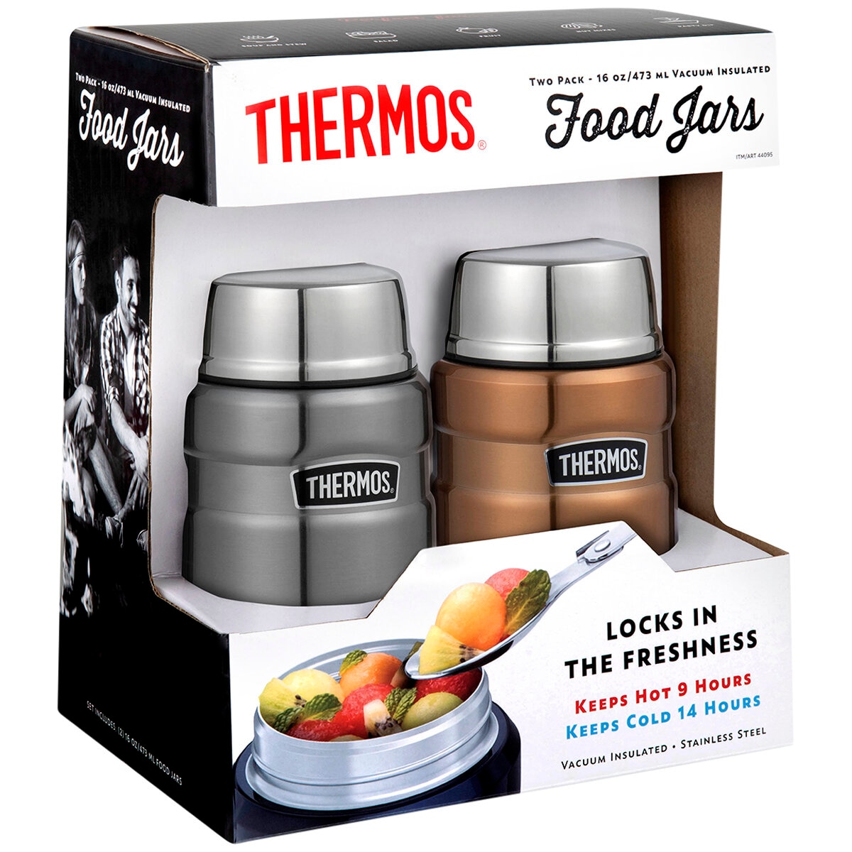 Thermos Stainless King 470ml Food Jar 2 Pack