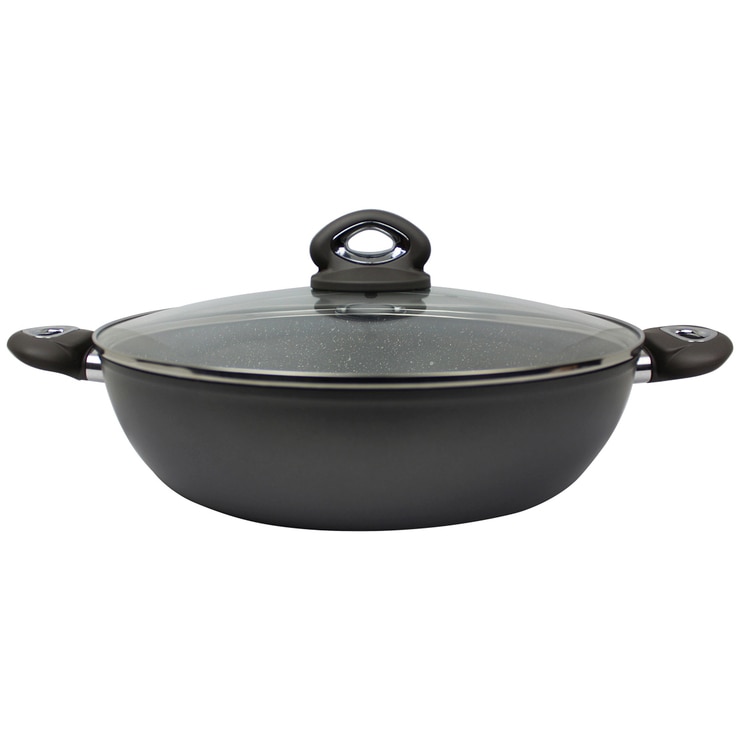 Bialetti Grey 32cm Chefs Pan with Lid Costco Australia