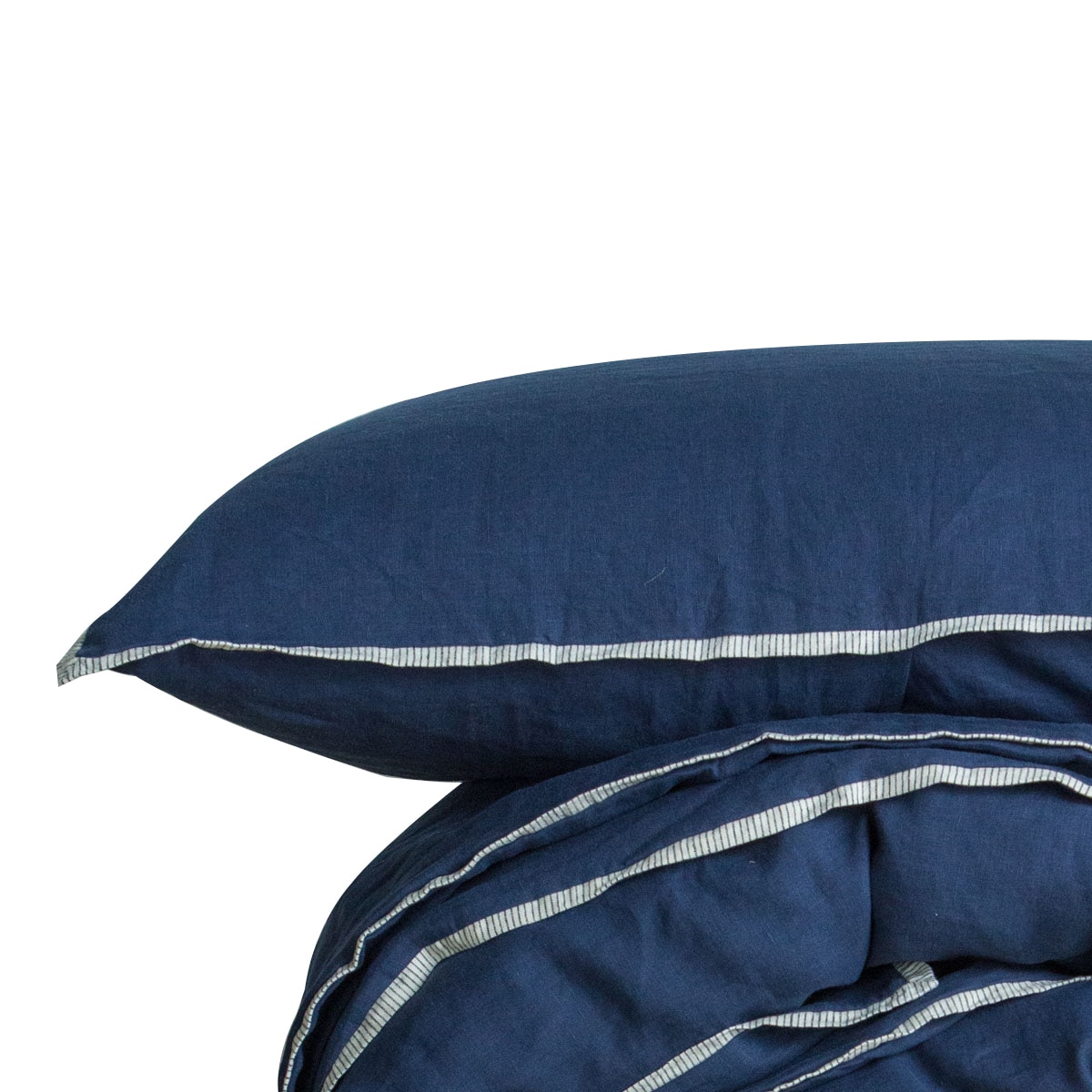 Moran Home Pillow Cases 2pk Navy