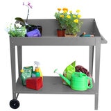 Greenlife Potting Bench Table Slate Grey 100 x 55 x 101 cm