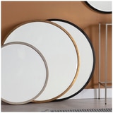 Hudson Living Higgins Round Black Mirror 800x800mm