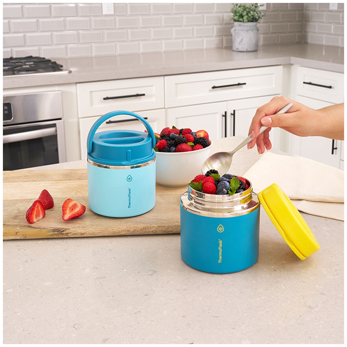 ThermoFlask 590ml Insulated Food Jar 2 Pack ThermoFlask 590ml Insulated Food Jar 2 Pack