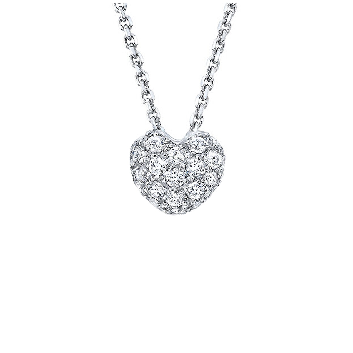 Costco diamond cheap heart necklace