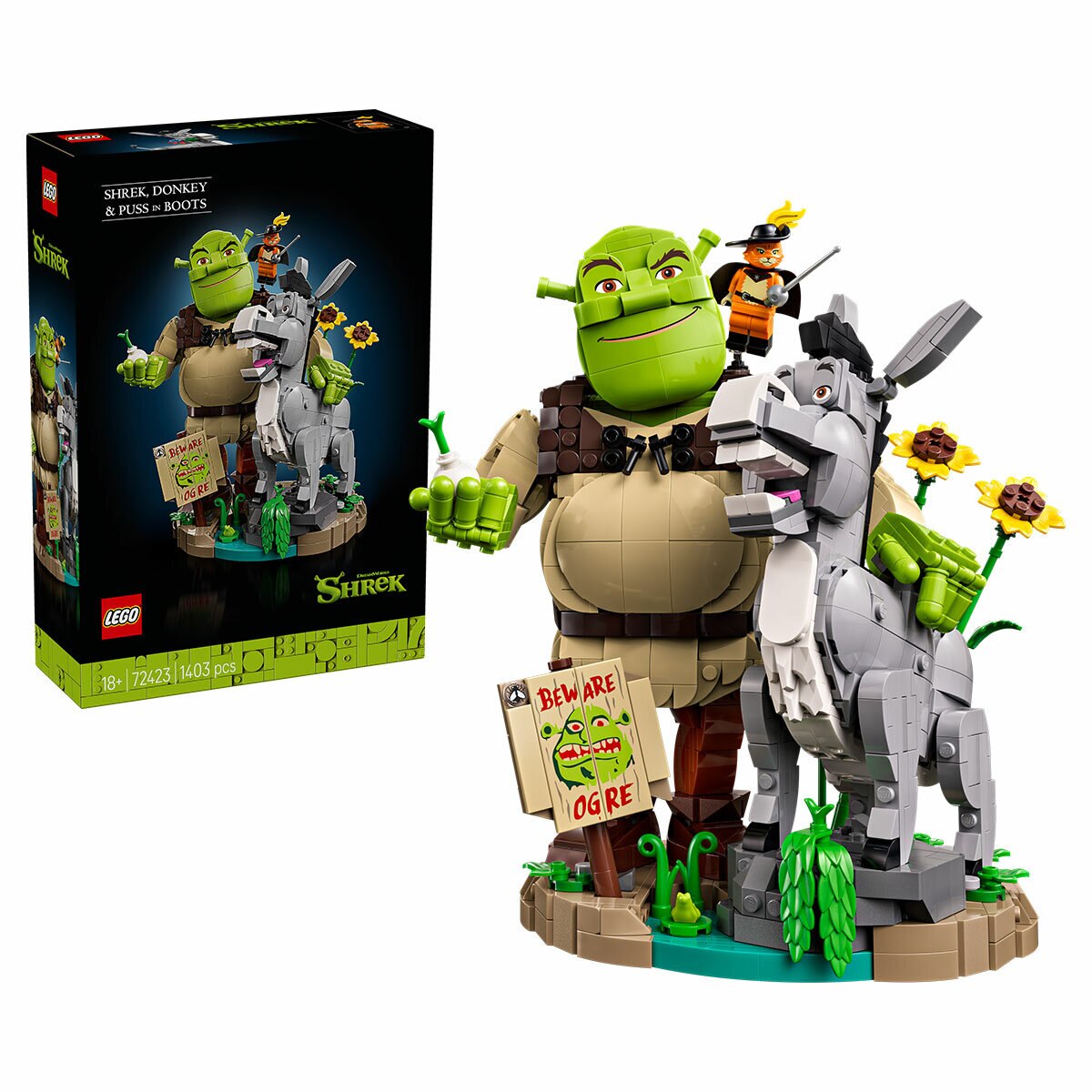 LEGO Shrek, Donkey & Puss in Boots Figure Kit 72423 LEGO Shrek, Donkey & Puss in Boots Figure Kit 72423