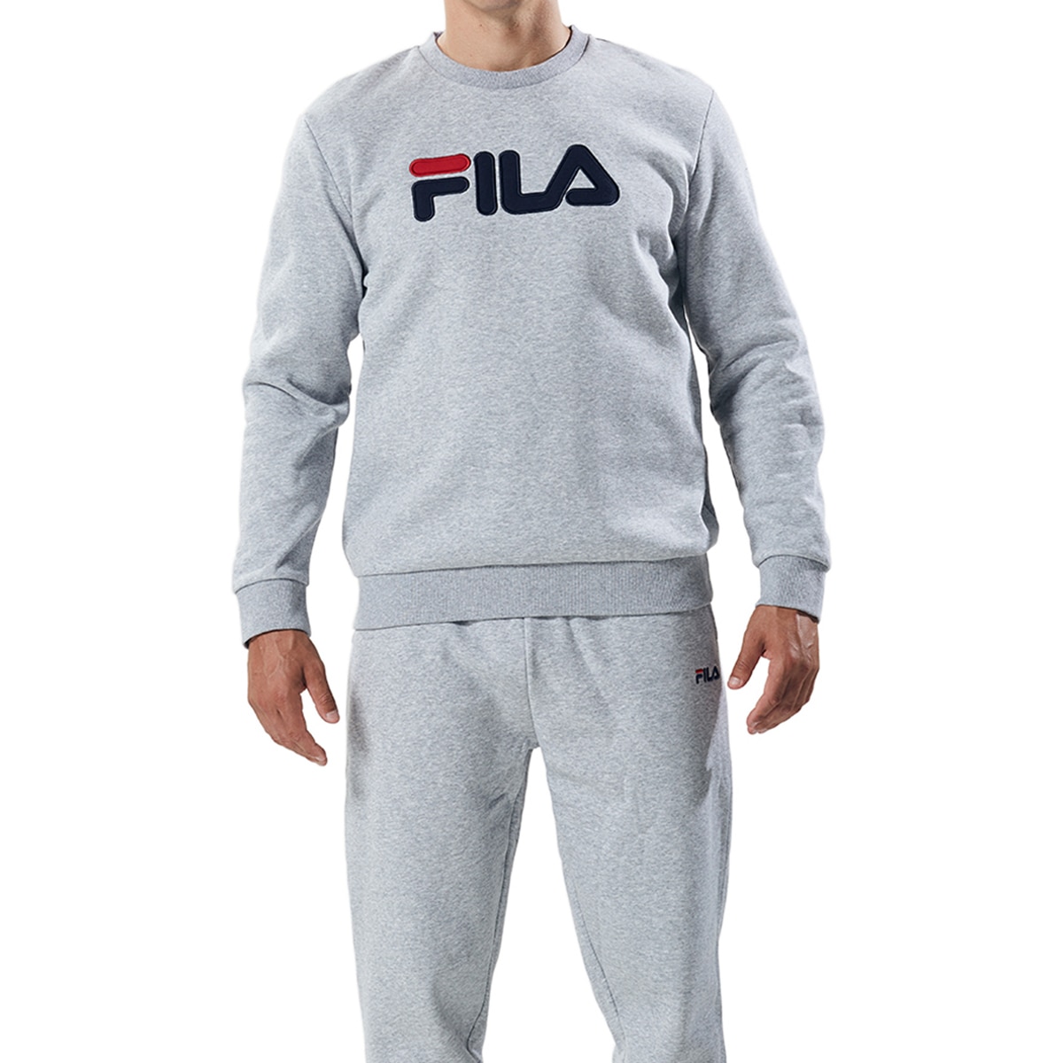 Fila Men's Crew Sweater Grey Marle | Costco Australia