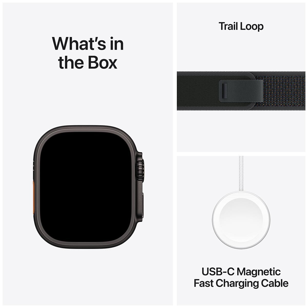 Apple Watch Ultra 2 GPS + Cellular 49mm Black Titanium Case With Black Trail Loop M/L