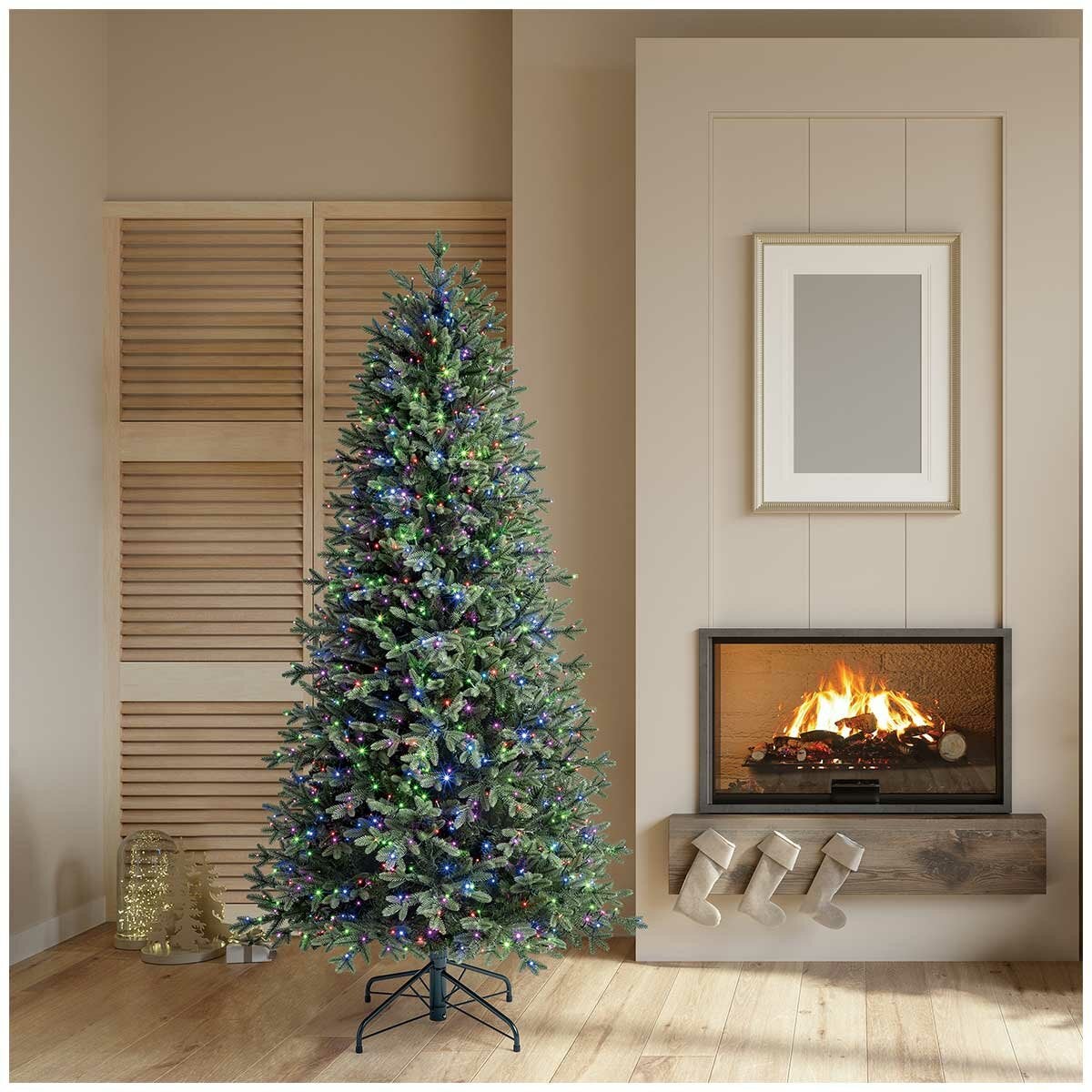 Pre-Lit Slim Aspen Artificial Christmas Tree 1.9m Pre-Lit Slim Aspen Artificial Christmas Tree 1.9m