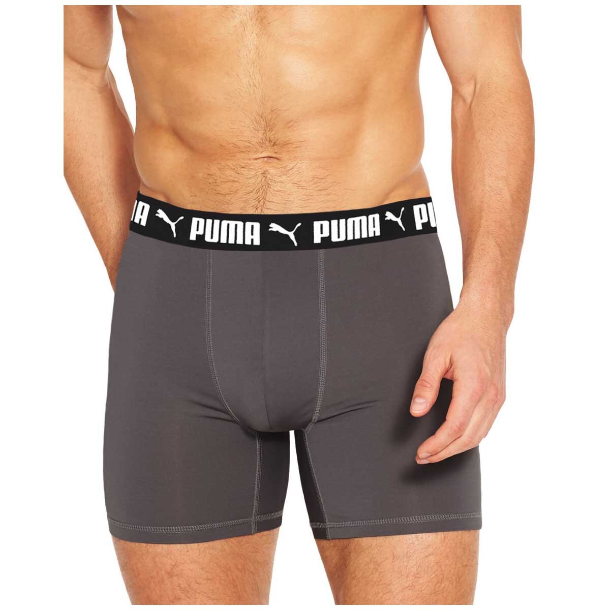 Puma Boxer 5 Pack Black Green And Grey