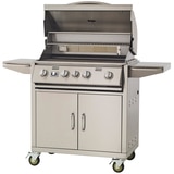 Urban Islands  304 Stainless Steel 30" 4 Burner Grill Cart LP