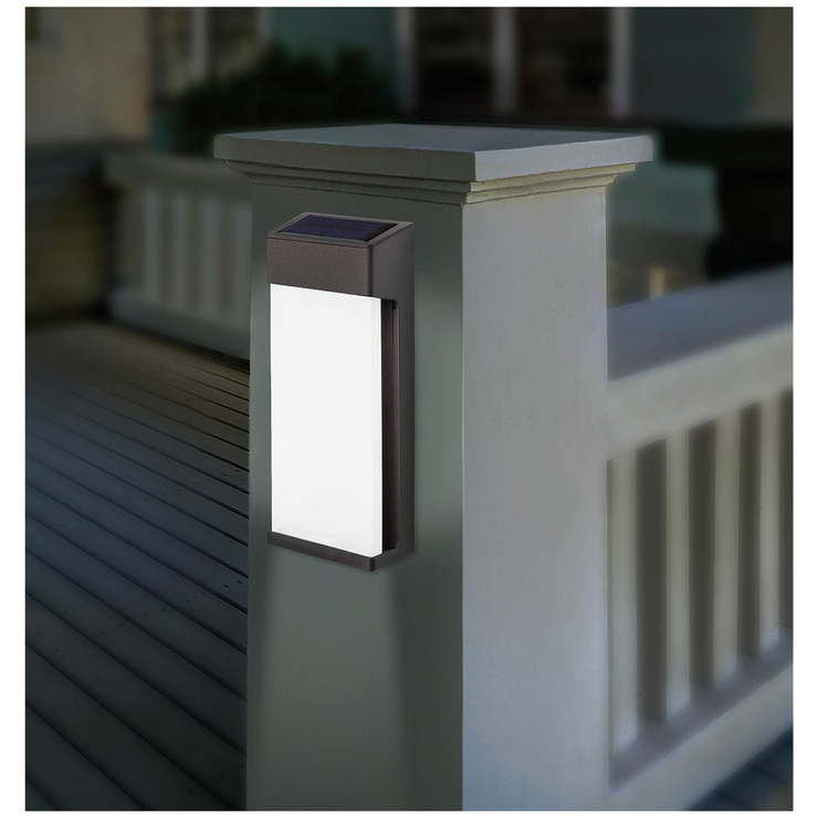 Naturally Solar Solar Post Accent Lights 4pk SL1004G4pk Costco