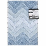 Riviera Homes Chevron Bath Mat 2 Pack New Blue