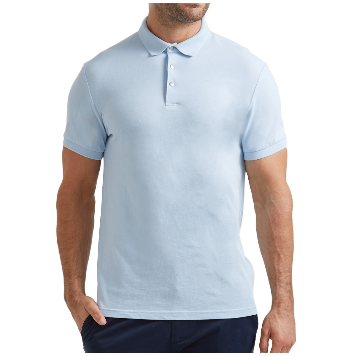 SABA Men's Polo - Light Blue