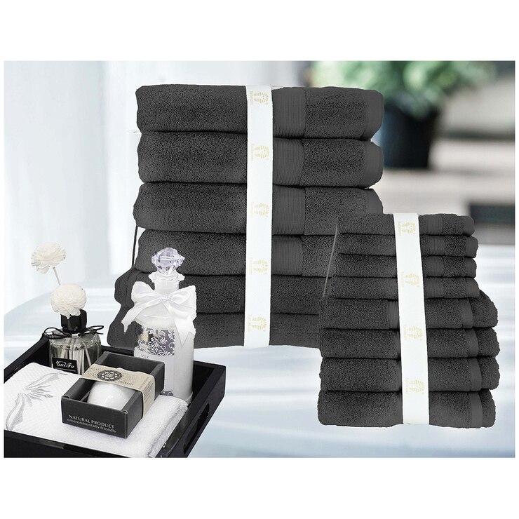 Kingtex Ramesses Bamboo & Cotton Bath Towels 14pc Costco Australia