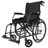 Altus Transport Wheelchair Lightweight Folding Self Propelled 20 Inch Wheel Black