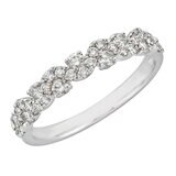 18KT White Gold 0.48CTW Diamond Round Brilliant Cut Ring