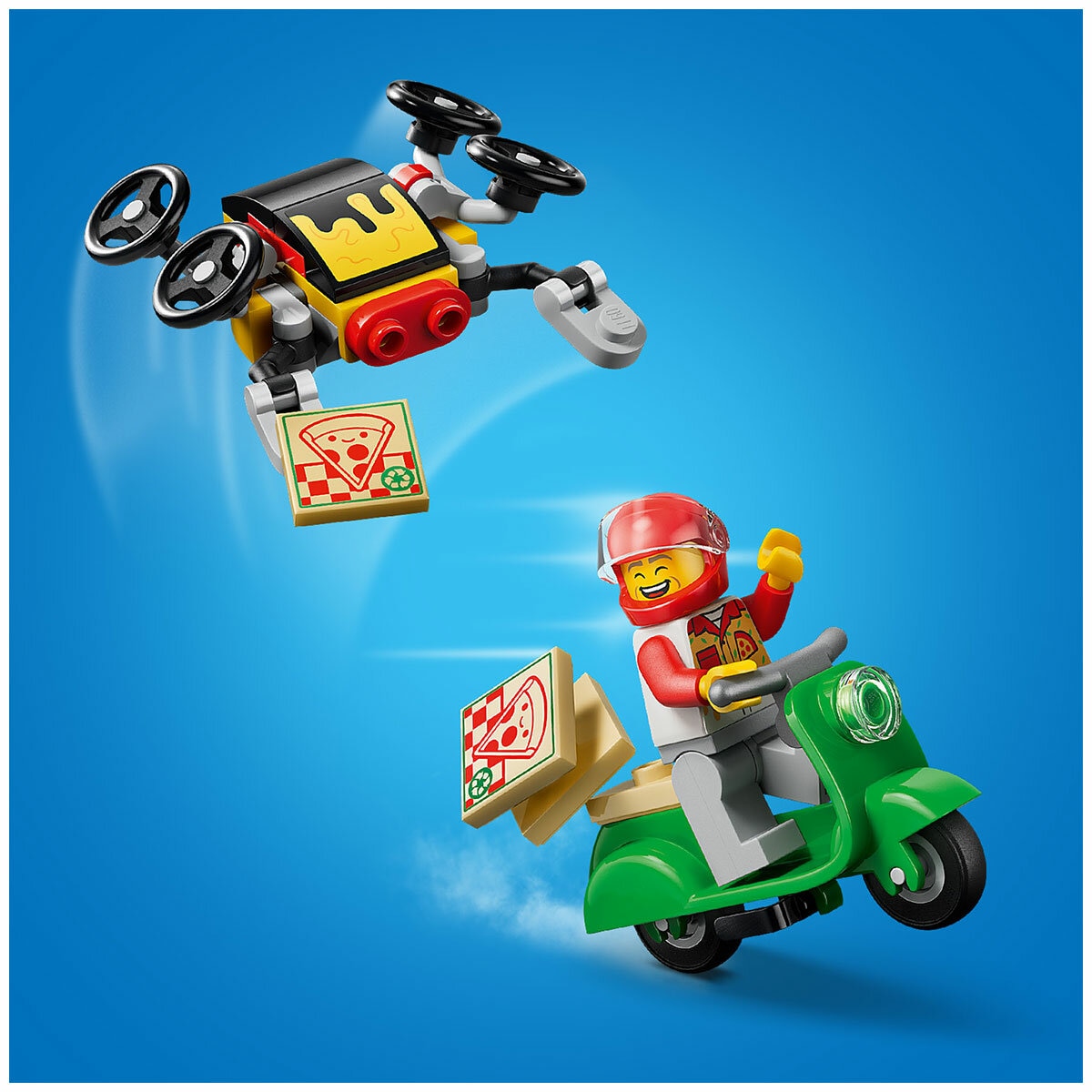 LEGO City Pizza Delivery Experience with Vehicles 60496