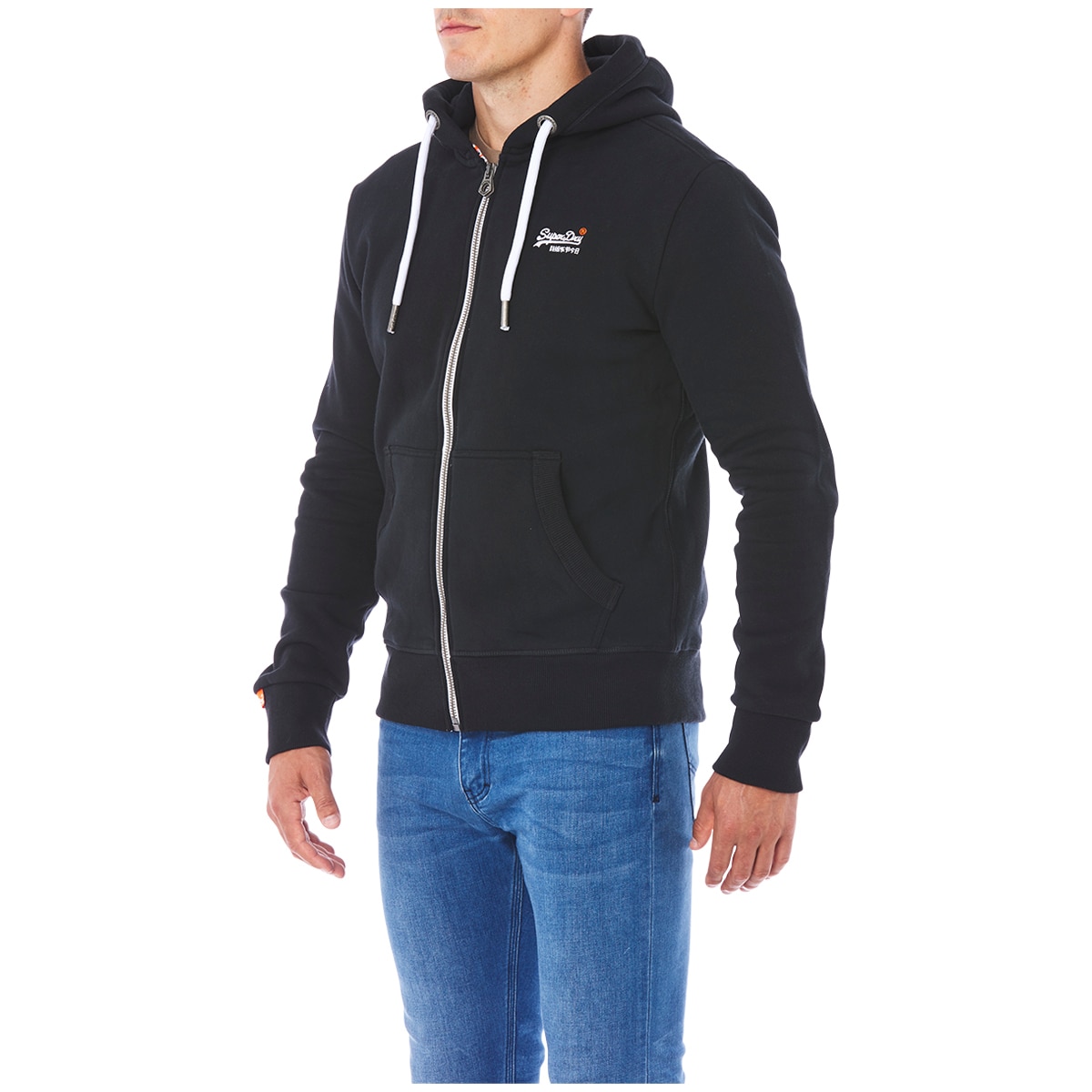Superdry Mens Orange Label Hoodie Eclipse Navy Costco