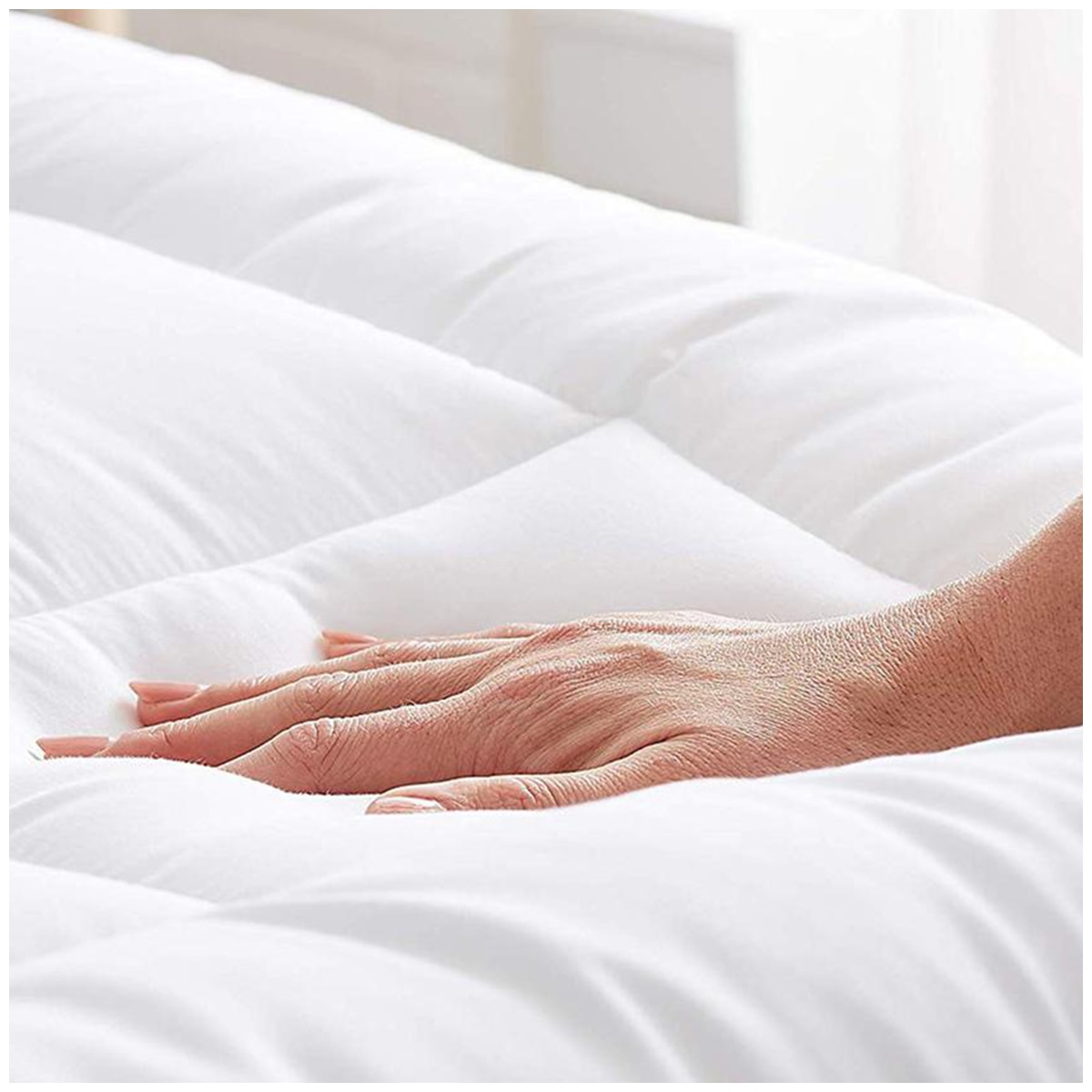 Kingtex Shangri-La Hotel Quality Cooling 5Star Bamboo Mattress Topper King Single White