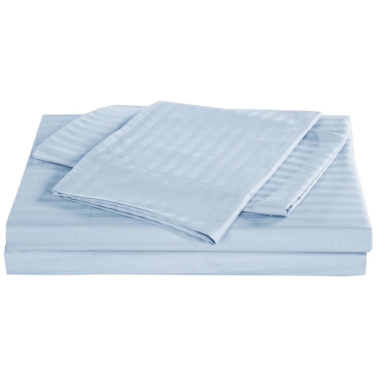 Sheet Set Stripes Queen - Chambray