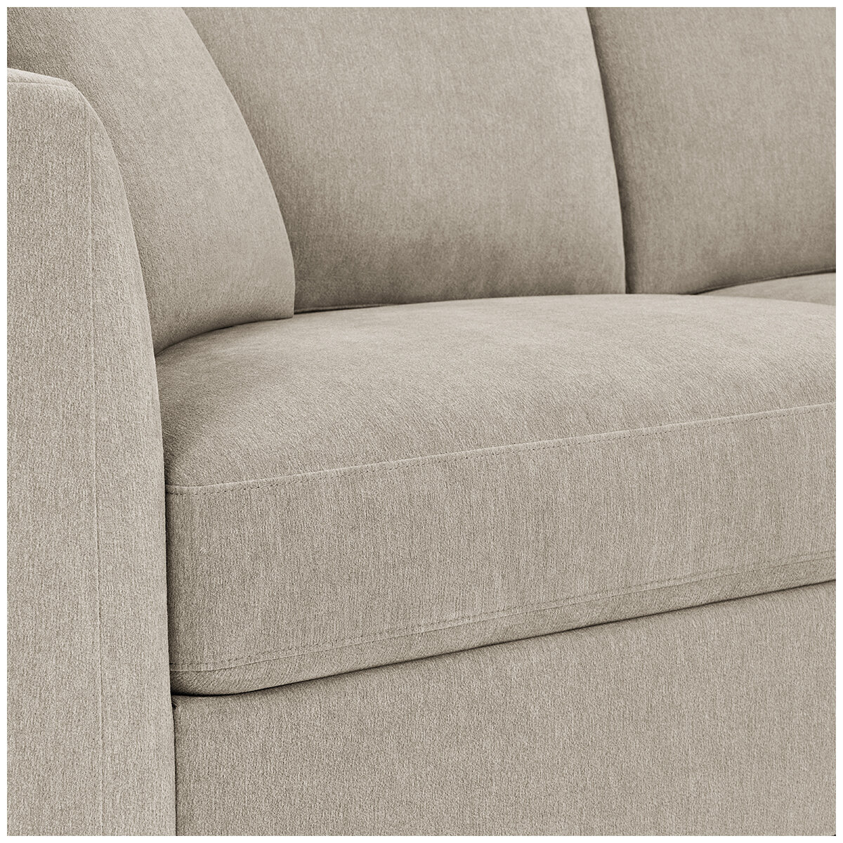 Thomasville Fabric Sectional With Storage Ottoman