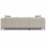 Valencia Bergen Fabric Sectional Lounge Left Chaise Beige Valencia Bergen Fabric Sectional Lounge Left Chaise Beige