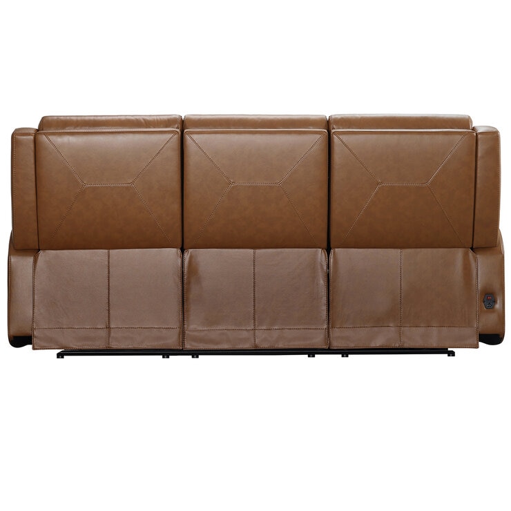 Simon Li Leather Power Reclining Sofa