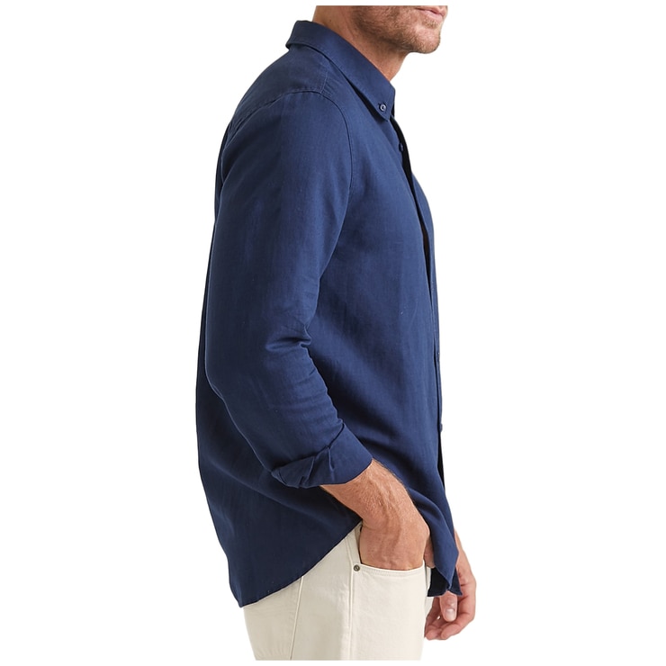 JAG Linen Shirt - Blue JAG Linen Shirt - Blue