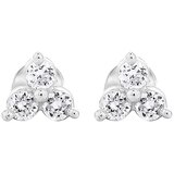 0.75ctw Dia Three Stone Earrings