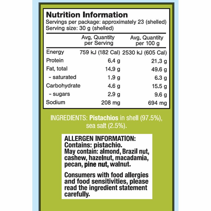 Kirkland Signature California Pistachios 1.36kg Kirkland Signature California Pistachios 1.36kg