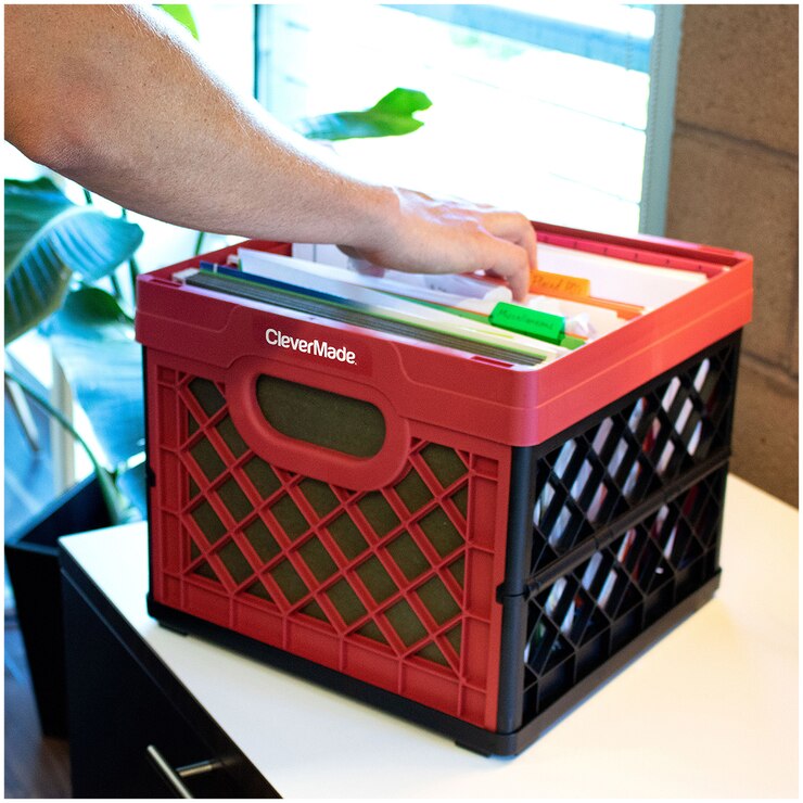 CleverMade Milk Crate Red 25L Costco Australia