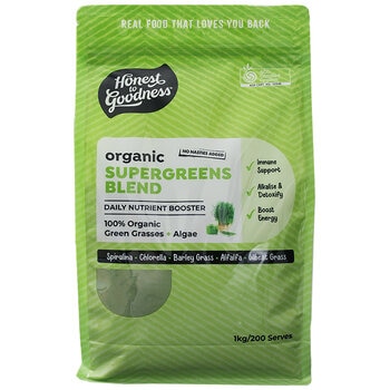 Honest to Goodness Organic Supergreens Blend Powder 1kg