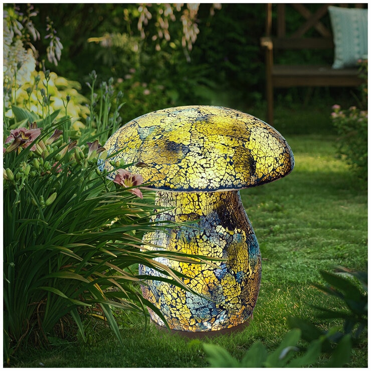 AURORA Lighting Mosaic Solar Mushroom Light 1 pack