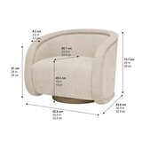 Henredon Aspen Hill Fabric Swivel Chair