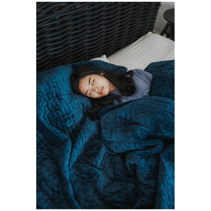 Therapy Child Blanket with Cover - Calming Blue, 3.2 KGb