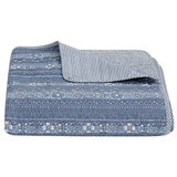 Fraiche Maison Microfiber Quilt Queen Anika Stripe