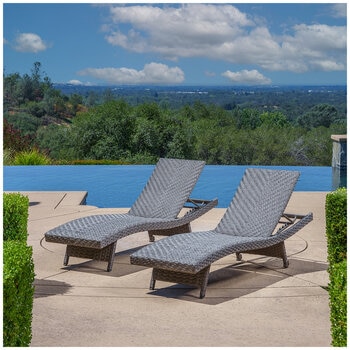 SunVilla Woven Chaise Lounge 2 Pack