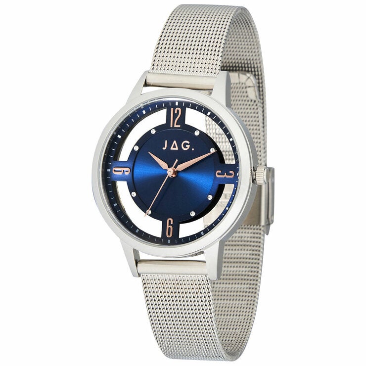 JAG Como Stainless Steel Blue Dial Mesh Bracelet Women's Watch J2703A JAG Como Stainless Steel Blue Dial Mesh Bracelet Women's Watch J2703A