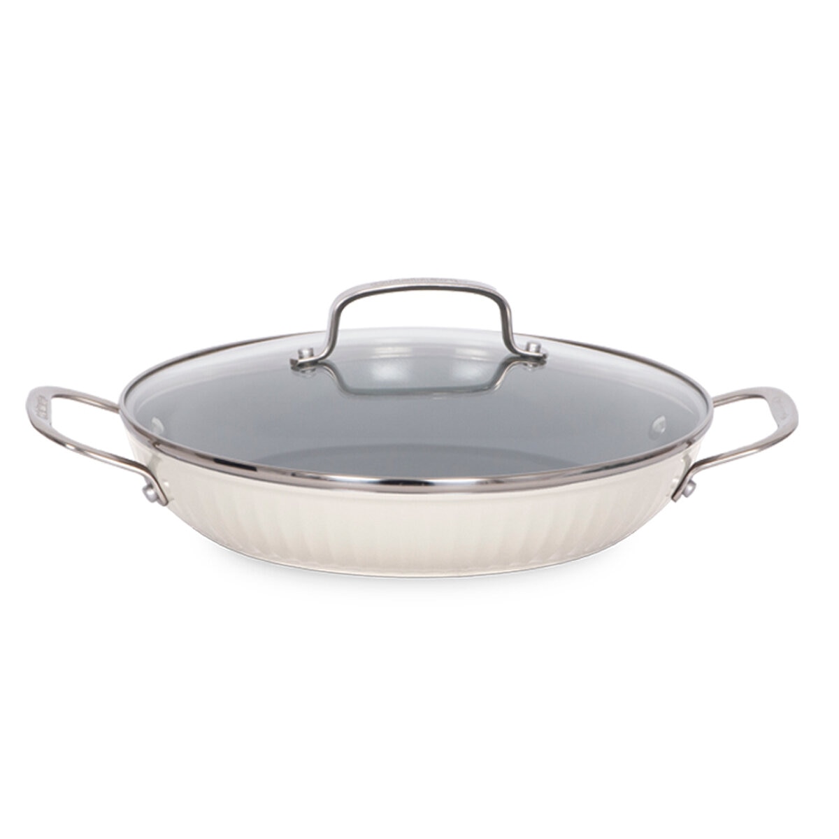 Cuisinart Non-Stick Cookware 12 Piece Set White Cuisinart Non-Stick Cookware 12 Piece Set White