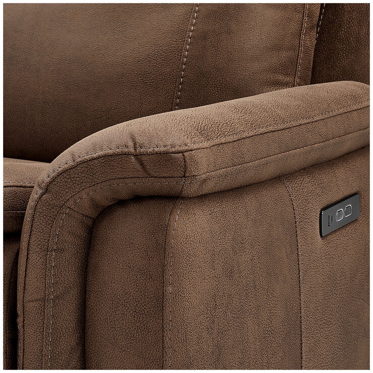 GilmanCreek Fabric Power Reclining Sectional With Power Headrests