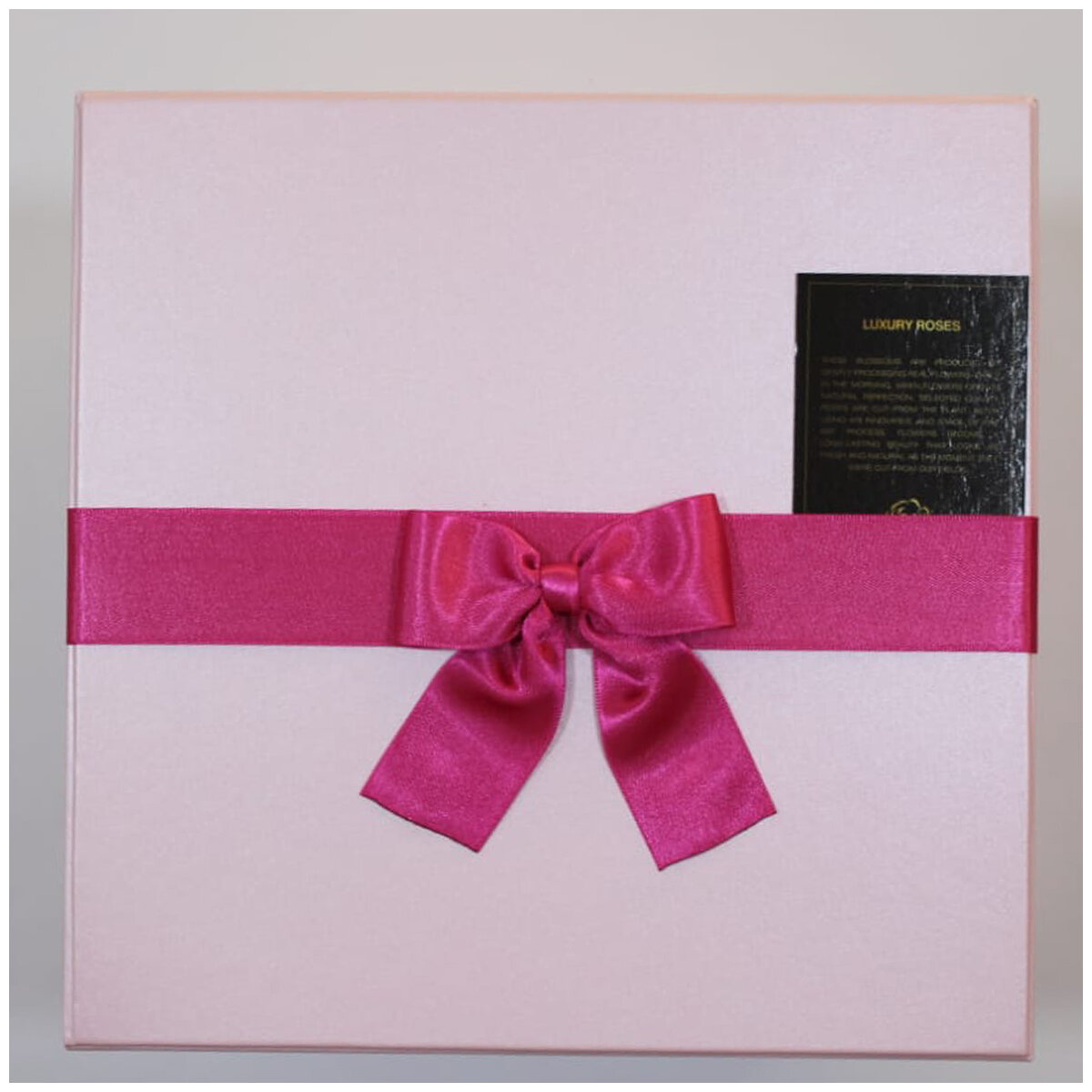 Preserved Mixed Pink Roses Hat Box