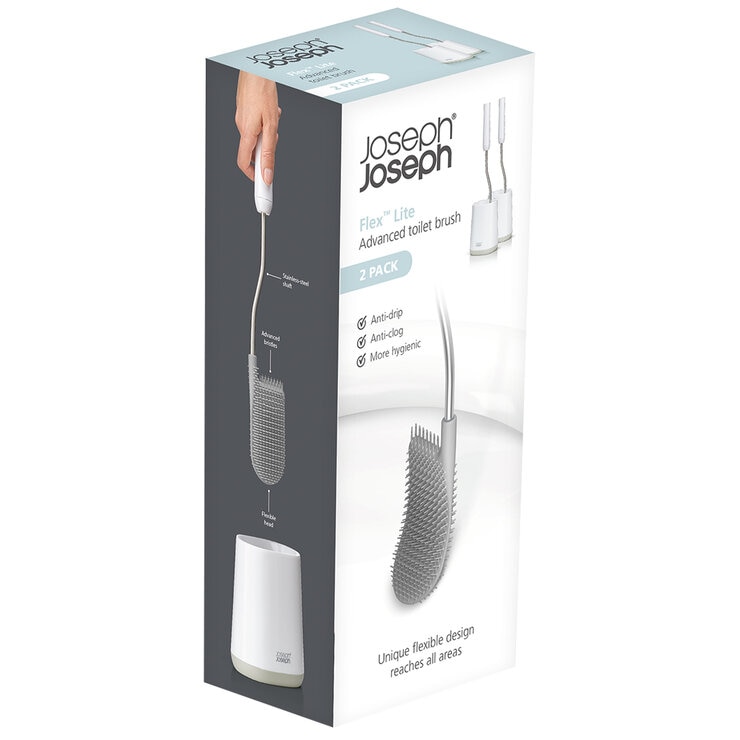 Joseph Joseph Flex Lite Toilet Brush 2 Pack
