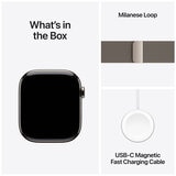Apple Watch Series 10 GPS + Cellular 42mm Natural Titanium Case With Natural Milanese Loop