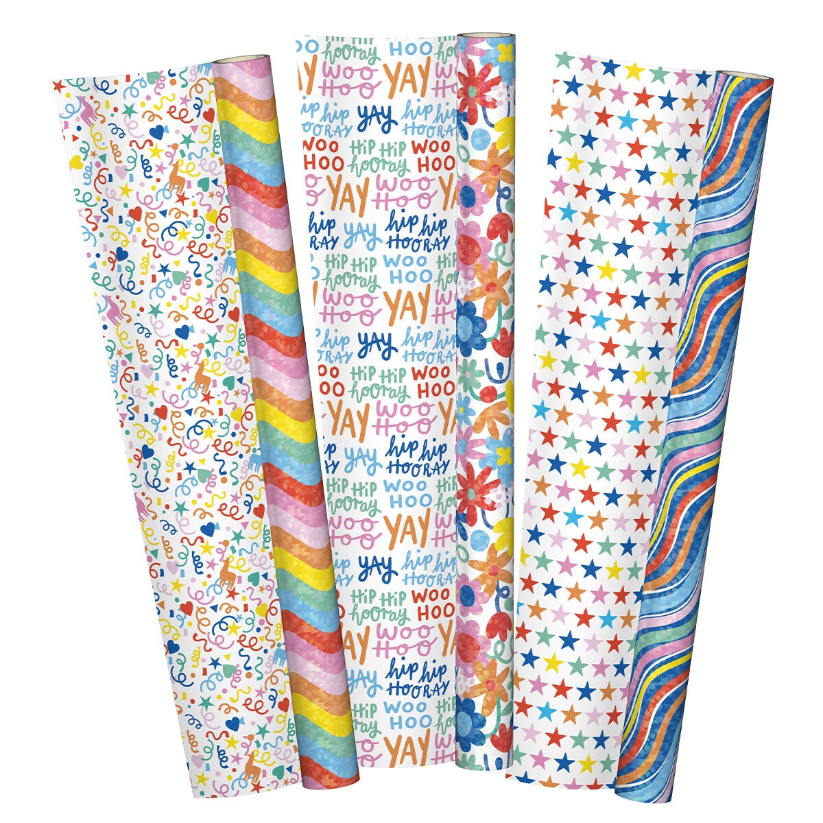 Ks Spring Reversible Trio Gift Wrap