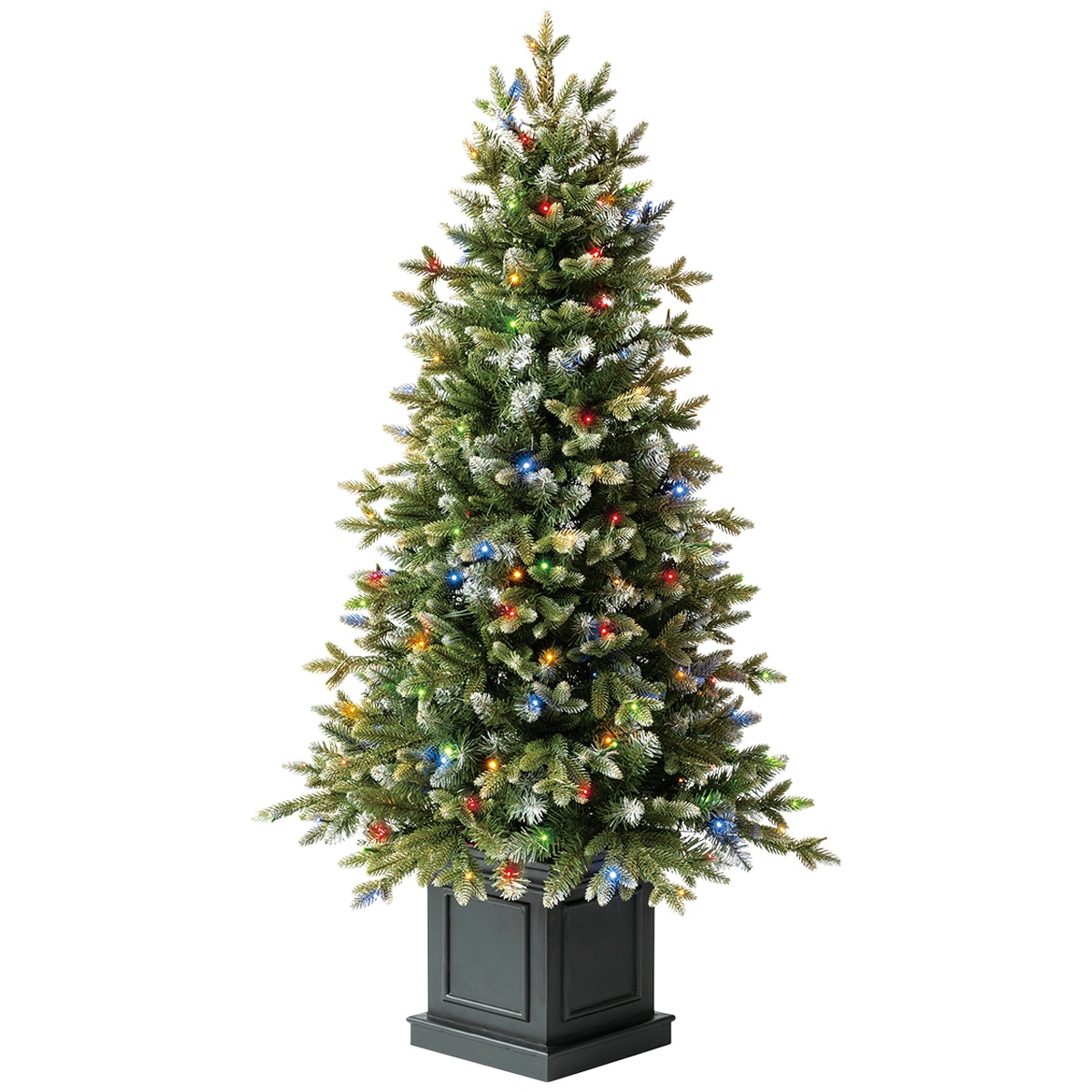 Pre-Lit 1.37M Potted Aspen Colour Changing Led Artificial Christmas Tree