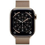 Apple Watch Series 11 GPS + Cellular 42mm Gold Titanium Case with Gold Milanese Loop Apple Watch Series 11 GPS + Cellular 42mm Gold Titanium Case with Gold Milanese Loop